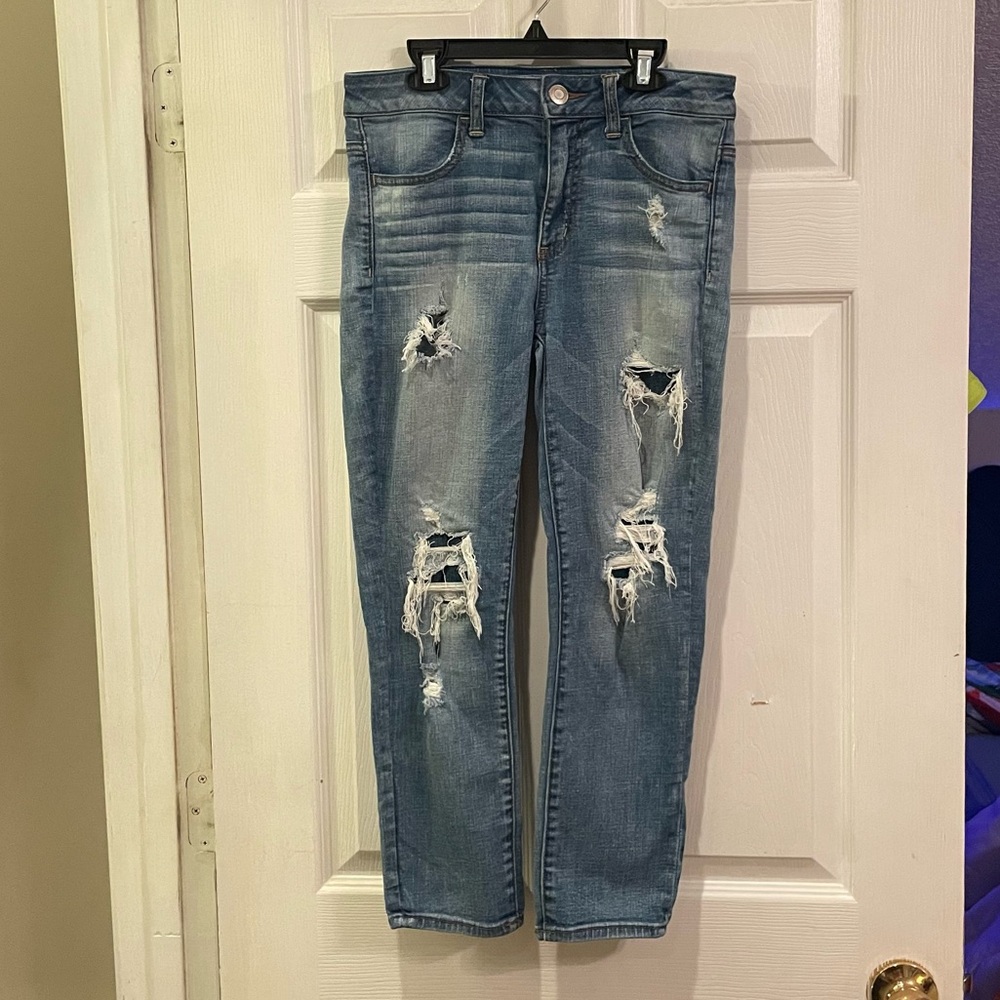 Hi Rise Jegging Crop jeans.